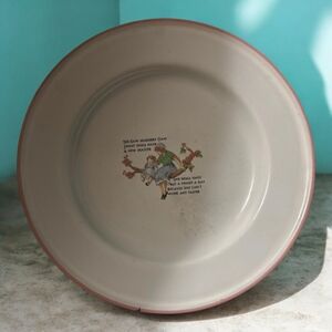Vintage plate see-saw Margery daw